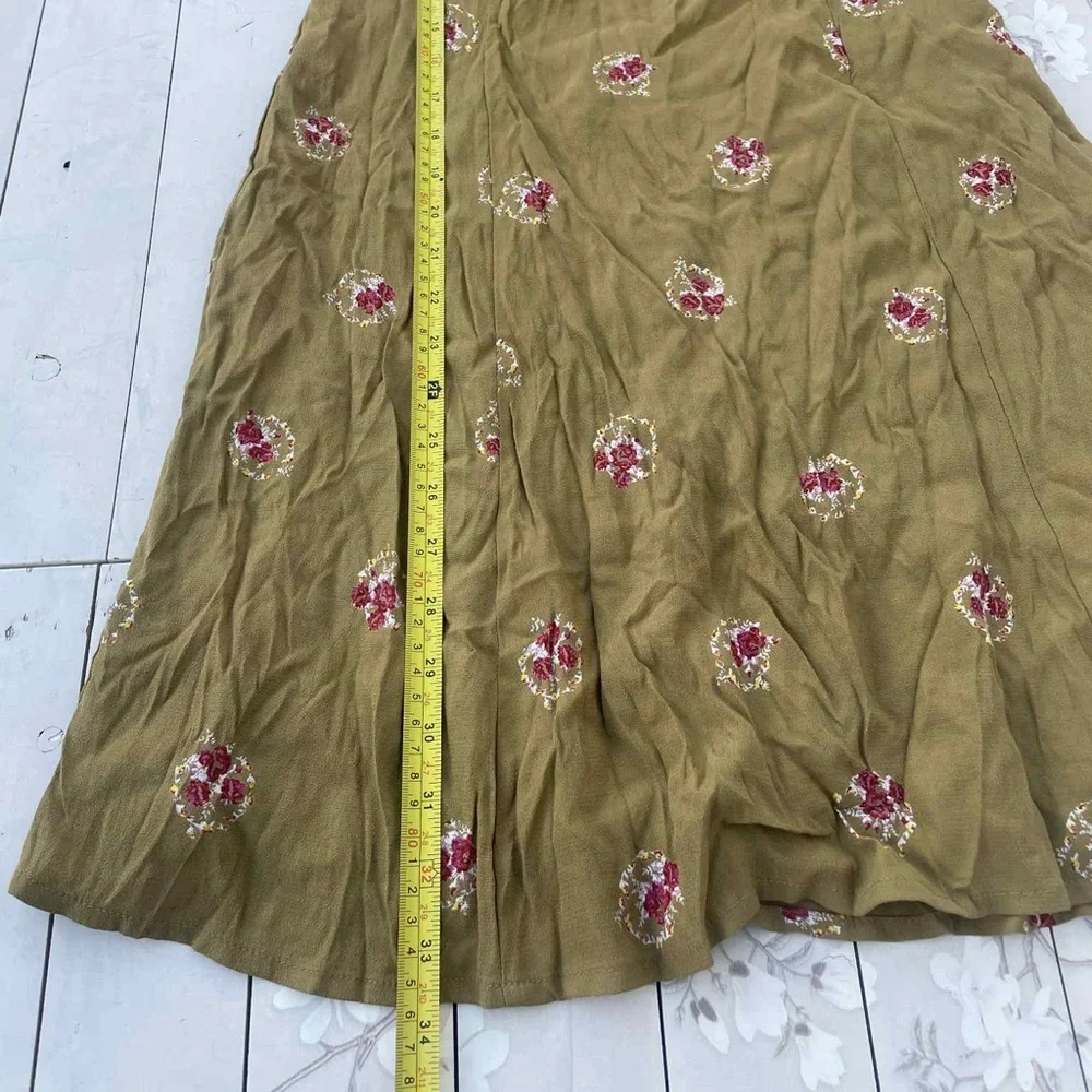 Free People Tan Floral Mini Dress